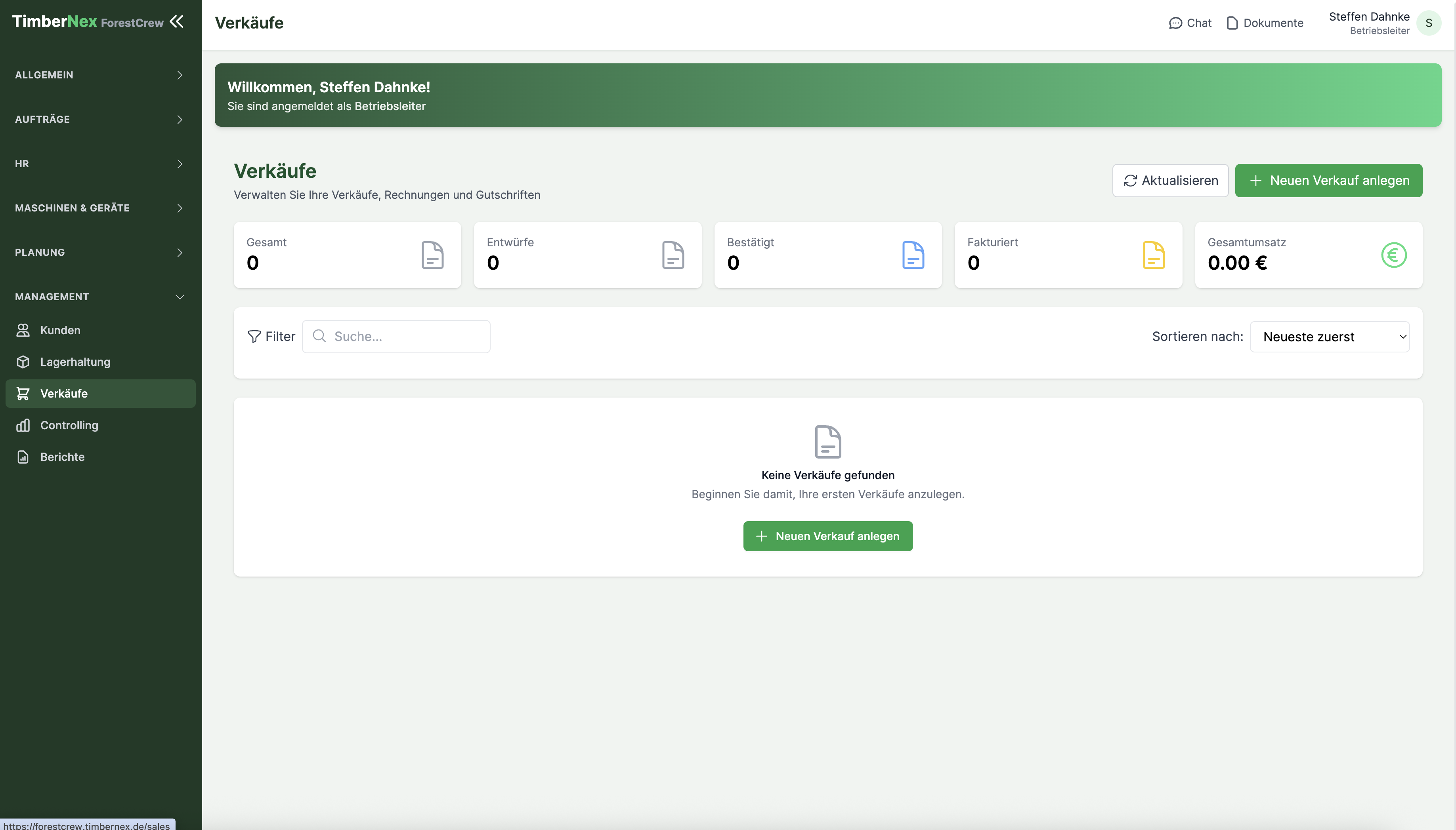 ForestCrew Controlling Interface