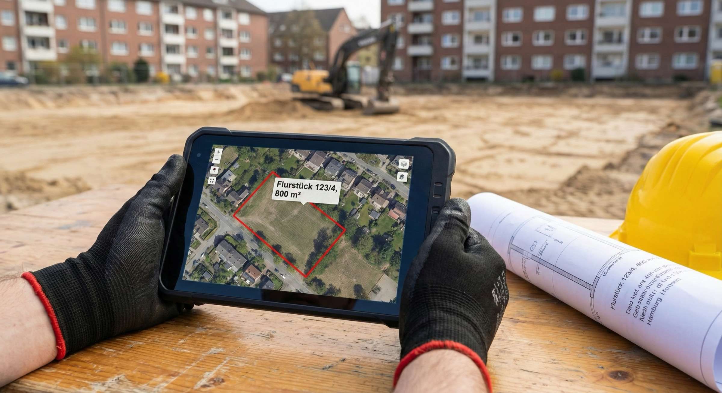 Forstarbeiter bei der Planung